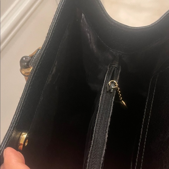 Gucci Diana Black Leather Bamboo Tote Bag - Picture 16 of 17